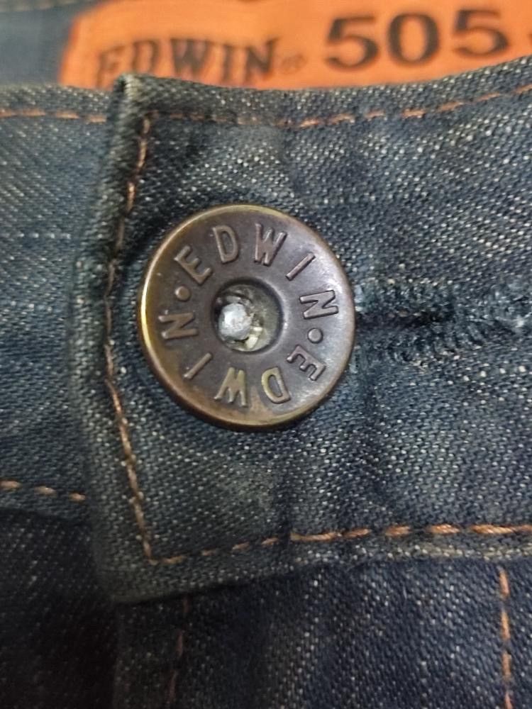Edwin × Japanese Brand × Vintage VINTAGE EDWIN 505 SELVEDGE DENIM RARE Size US 33 - 6 Thumbnail