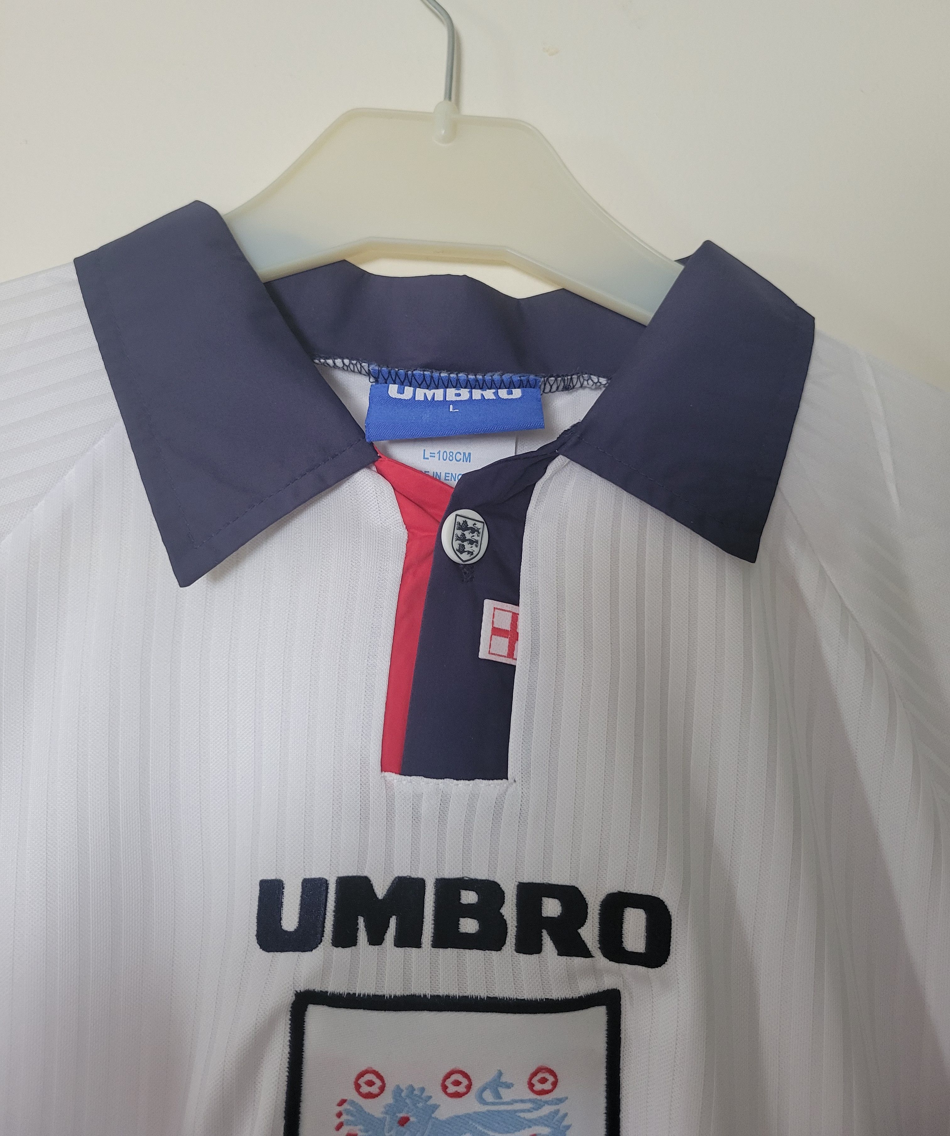 Other Owen 20 England 1998 Vintage Soccer Jersey Trikot Size US L / EU 52-54 / 3 - 7 Thumbnail