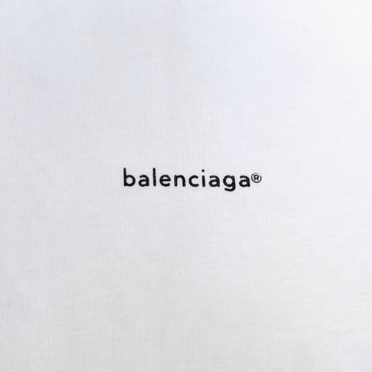 Balenciaga Balenciaga White SS Logo Tee XL Unisex 98 New Tags Size US XL / EU 56 / 4 - 4 Thumbnail