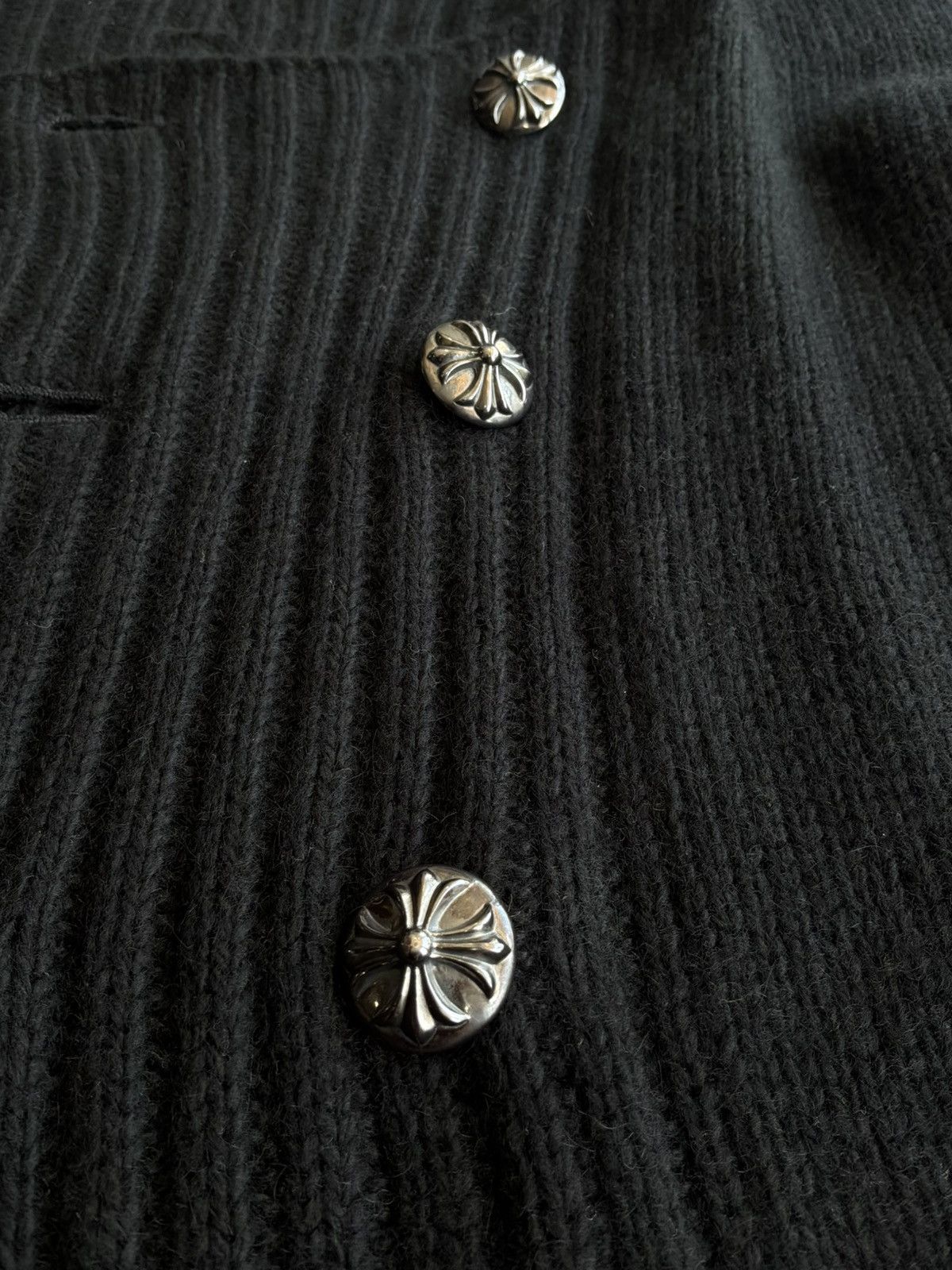 Chrome Hearts 1/1 VIP SPECIAL ORDER CROSS PATCHES CASHMERE CARDIGAN COAT Size US S / EU 44-46 / 1 - 14 Thumbnail
