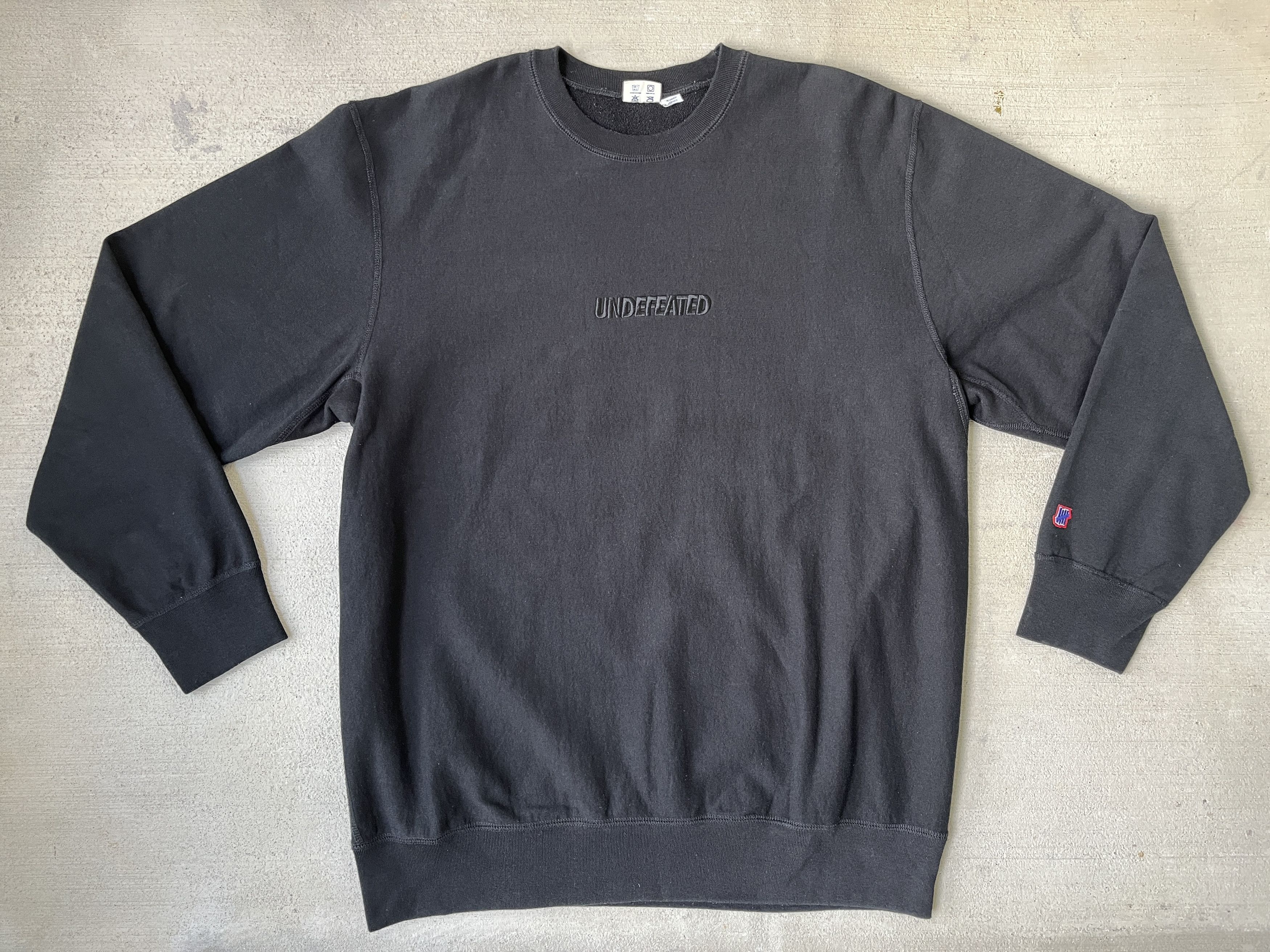 Undefeated Undefeated Logo French Terry Sweatshirt Black Size XL Size US XL / EU 56 / 4 - 1 Thumbnail