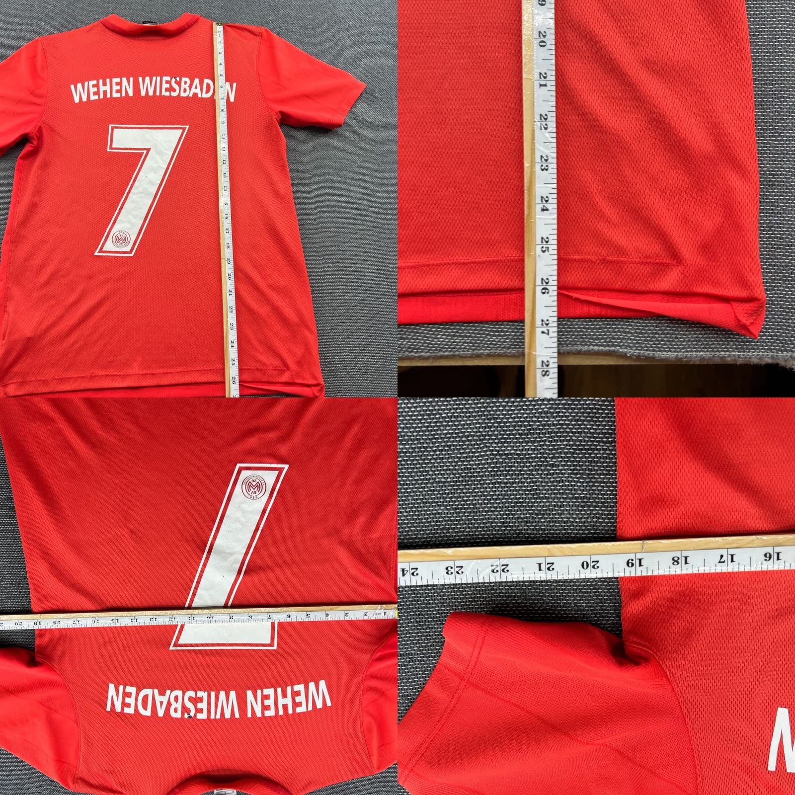 Nike Nike SV Wehen Wiesbaden 2015-2016 Training Football Jersey Mens M Red Short Sleeve Shirt Size US M / EU 48-50 / 2 - 9 Thumbnail