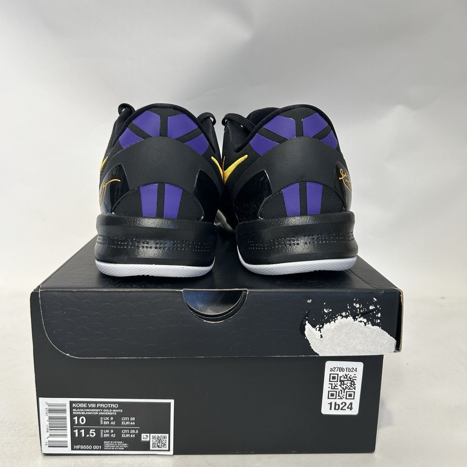 Nike Nike Kobe VIII 8 Protro “Lakers Away/Black Purple” Size US 10 / EU 43 - 4 Thumbnail