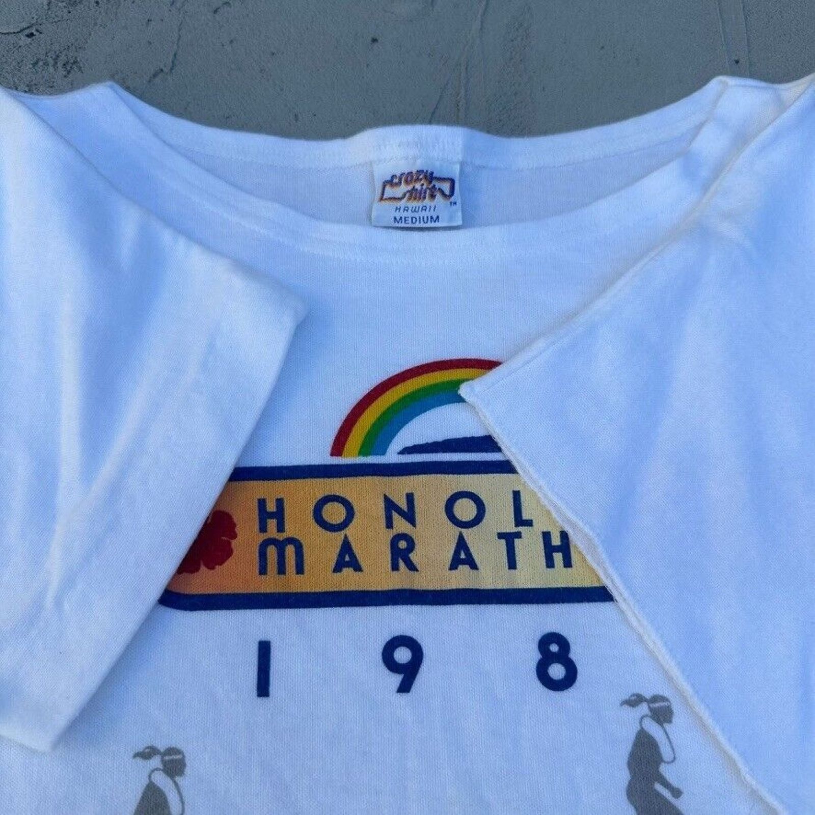 Other Vintage Crazy Shirts Honolulu Marathon 1985 Hawaii Shirt Size S / US 4 / IT 40 - 3 Thumbnail