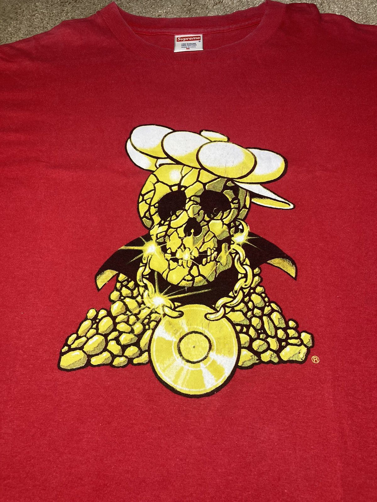 Supreme 2001 Supreme Hip Hop Skull Bones Medium Red Skate 90s OG Size US M / EU 48-50 / 2 - 5 Thumbnail