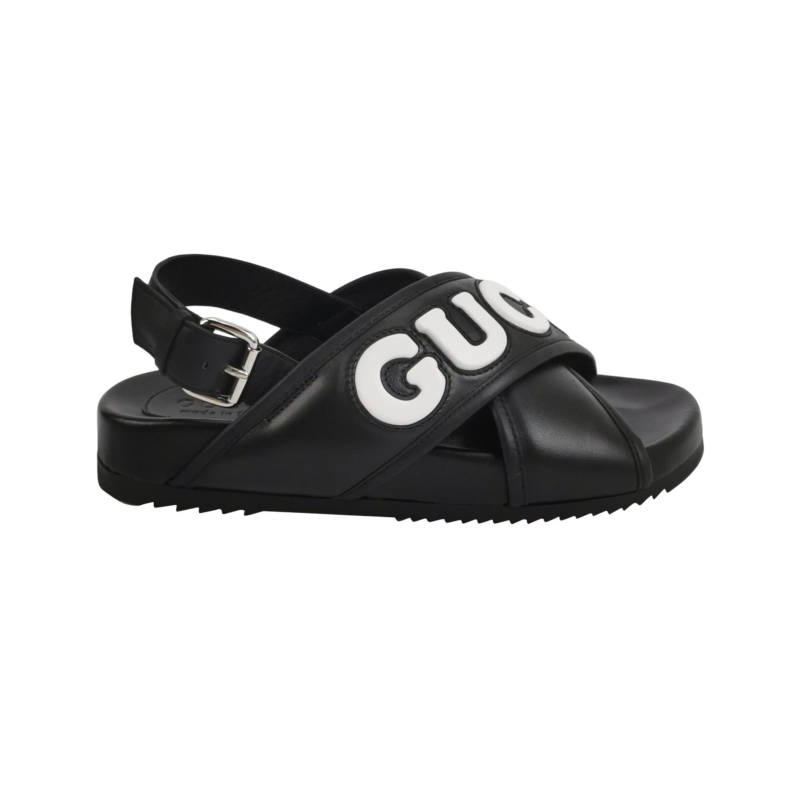 Gucci Gucci Logo Leather Sandals Size EU 39 Size US 6 / EU 39 - 1 Thumbnail