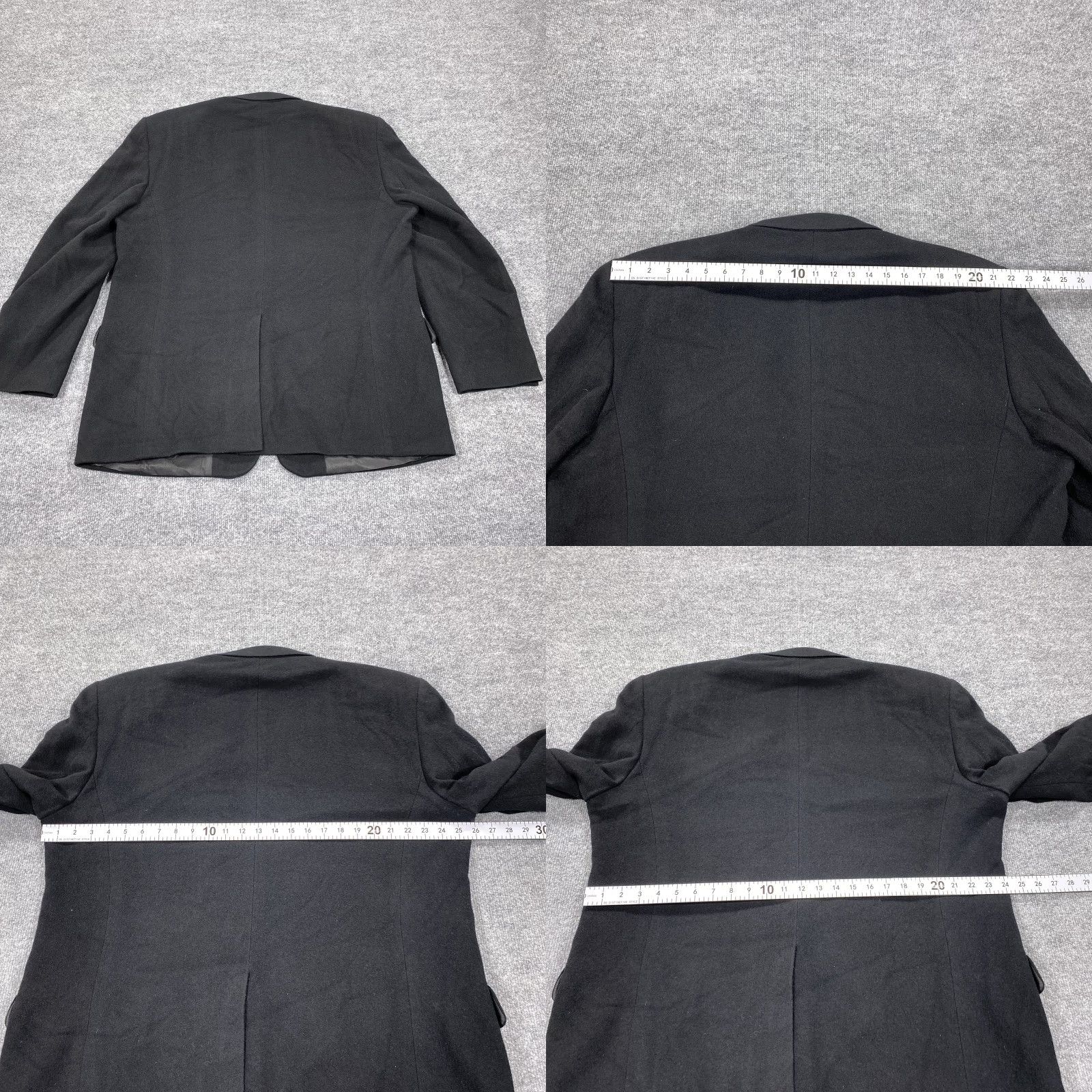 Stafford Stafford Blazer Mens 48 Long Black Camel Hair Two Button Sport Coat Lined Size 48R - 8 Thumbnail