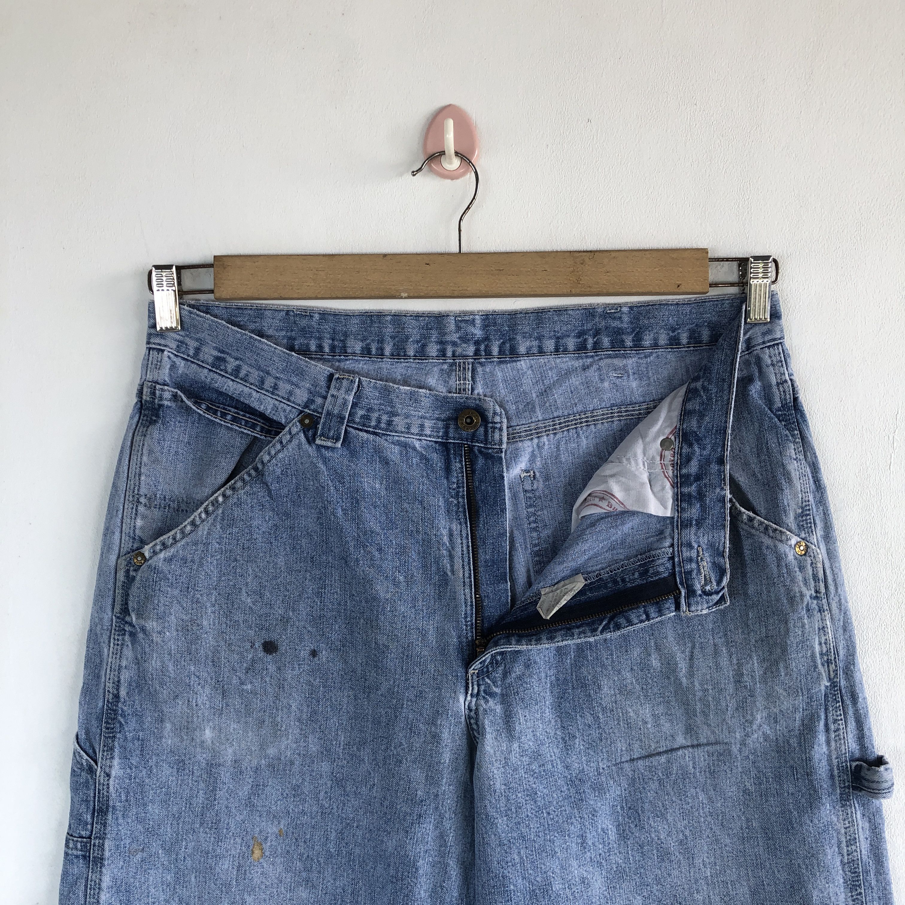 Lee Vintage Lee Baggy Jeans Lee Dungarees Denim Workers Pants Size US 34 / EU 50 - 7 Thumbnail