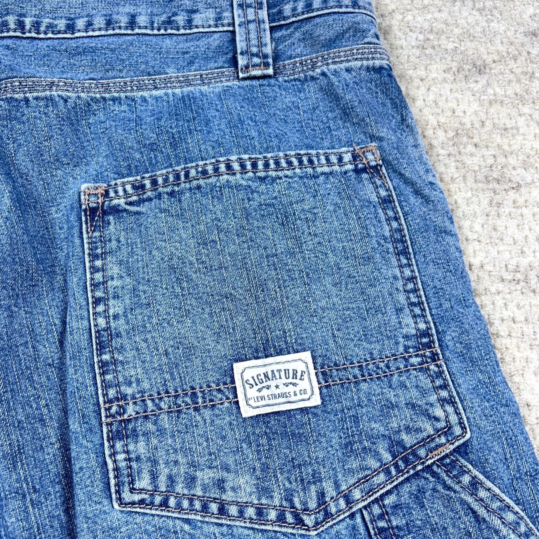 Levi's VINTAGE Levi's Jeans Men 40x30 Carpenter Work Denim Baggy Grunge Styled 5-Pocket Levi's Brand 40 Regular Blue Jeans Mens Size US 40 / EU 56 - 6 Thumbnail