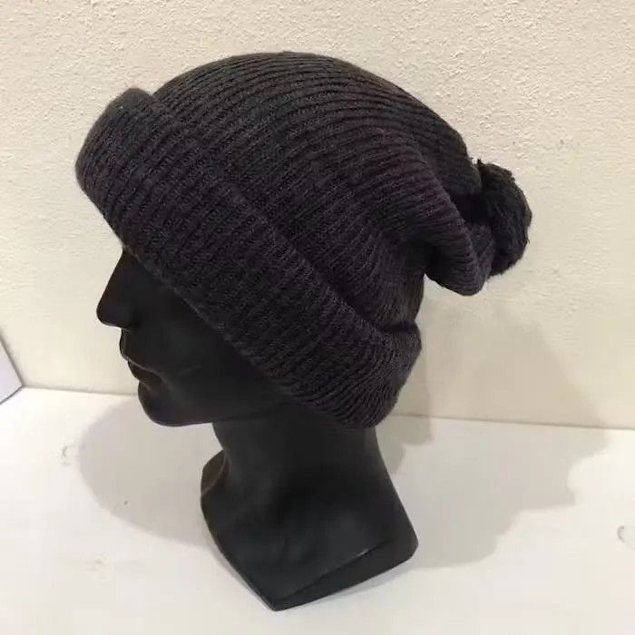 Vintage Federicamoretti Plain Beanie Hat Size ONE SIZE - 3 Thumbnail