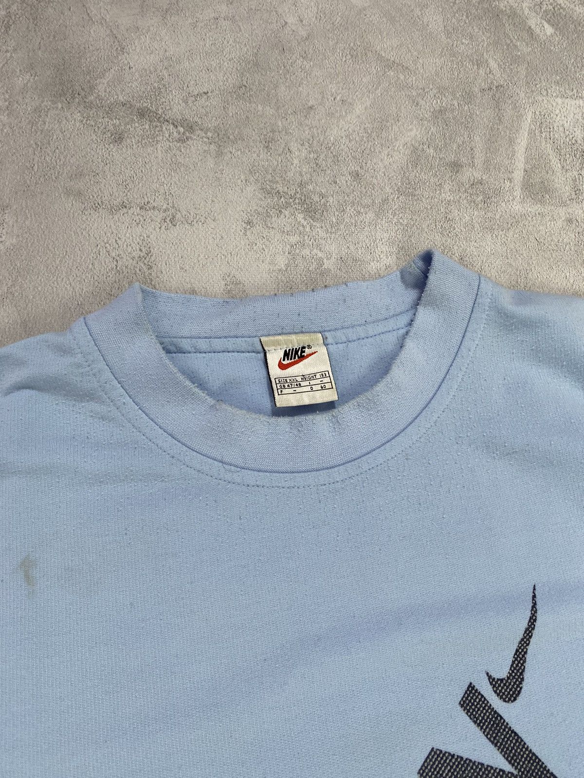 Nike × Vintage 🏙️ Vintage 90s T-Shirt Nike Big Logo RUN Size US XXL / EU 58 / 5 - 5 Thumbnail