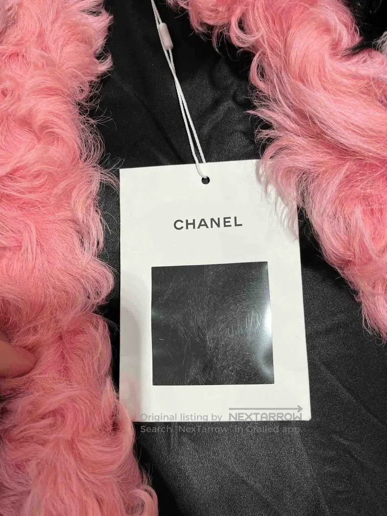 Chanel Chanel Black and pink fur long vest Size XS / US 0-2 / IT 36-38 - 3 Thumbnail
