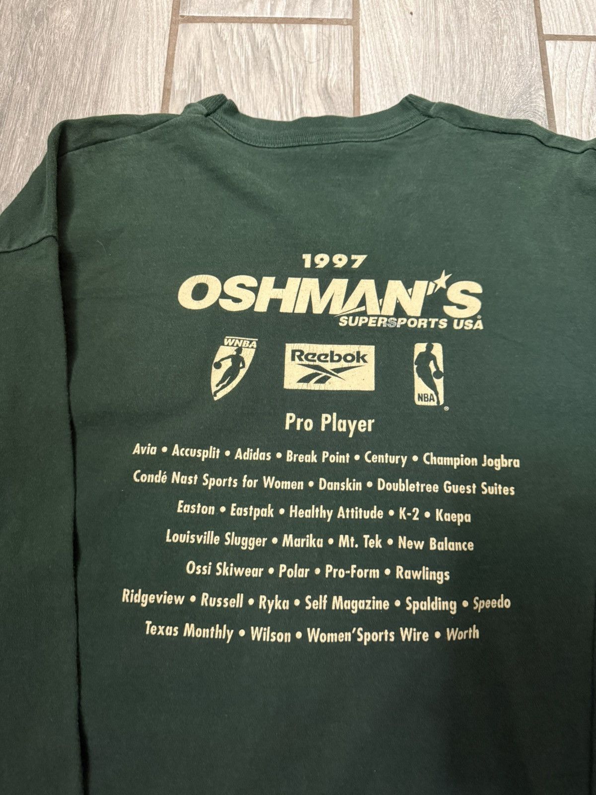 Fruit Of The Loom Vintage 1997 Oshman’s Super Sports USA Promo LS Shirt Size US XL / EU 56 / 4 - 5 Thumbnail
