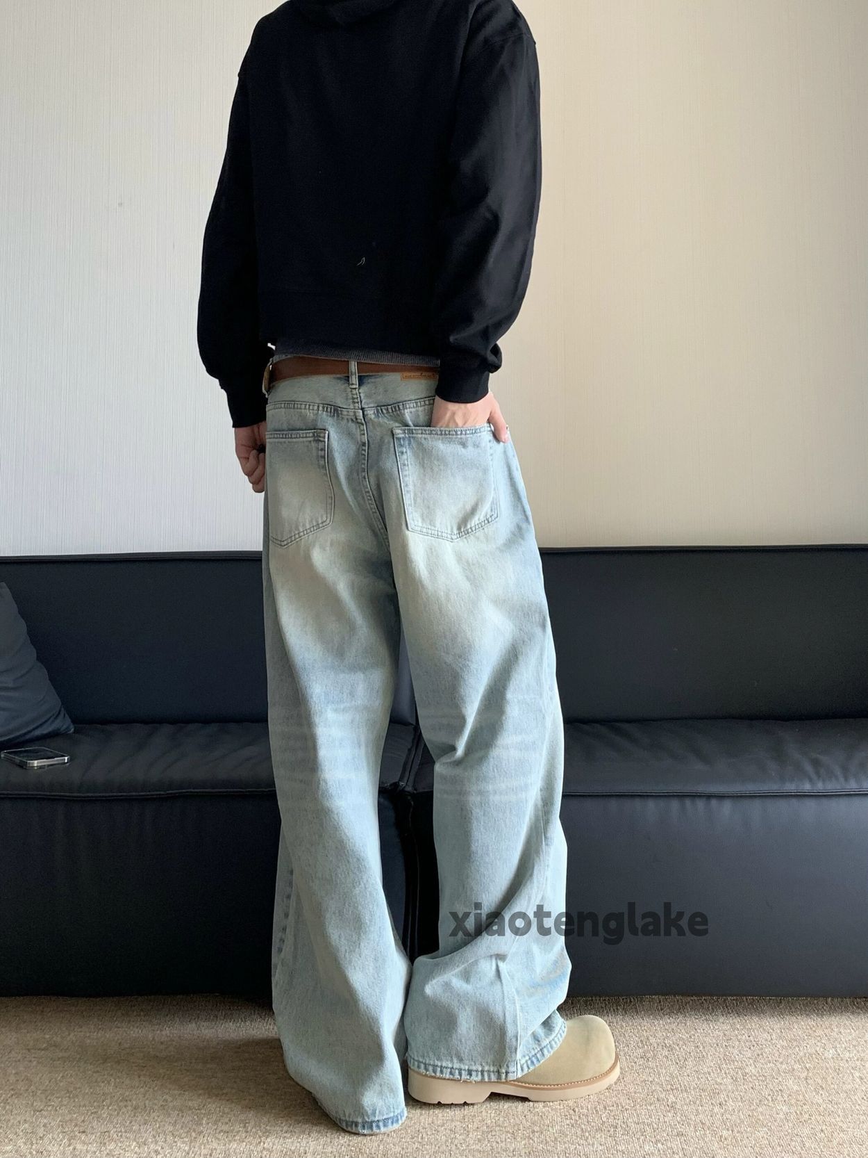 Jean × Vintage Unisex washed faded cleanfit yuppie bootcut jeans Size US 32 / EU 48 - 1 Thumbnail
