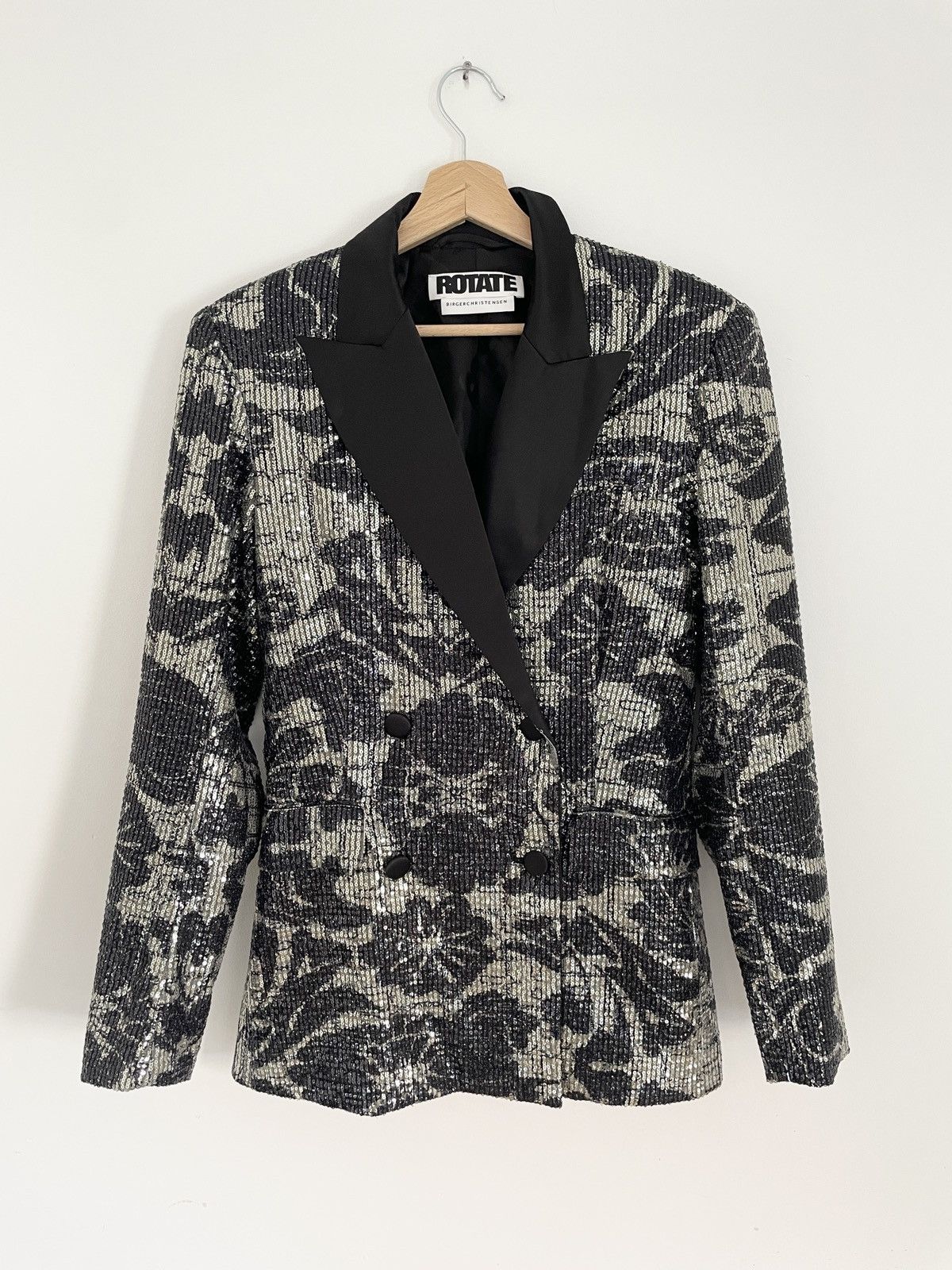 ROTATE Rotate birger christensen augustina sequin blazer satin Size XS / US 0-2 / IT 36-38 - 7 Thumbnail