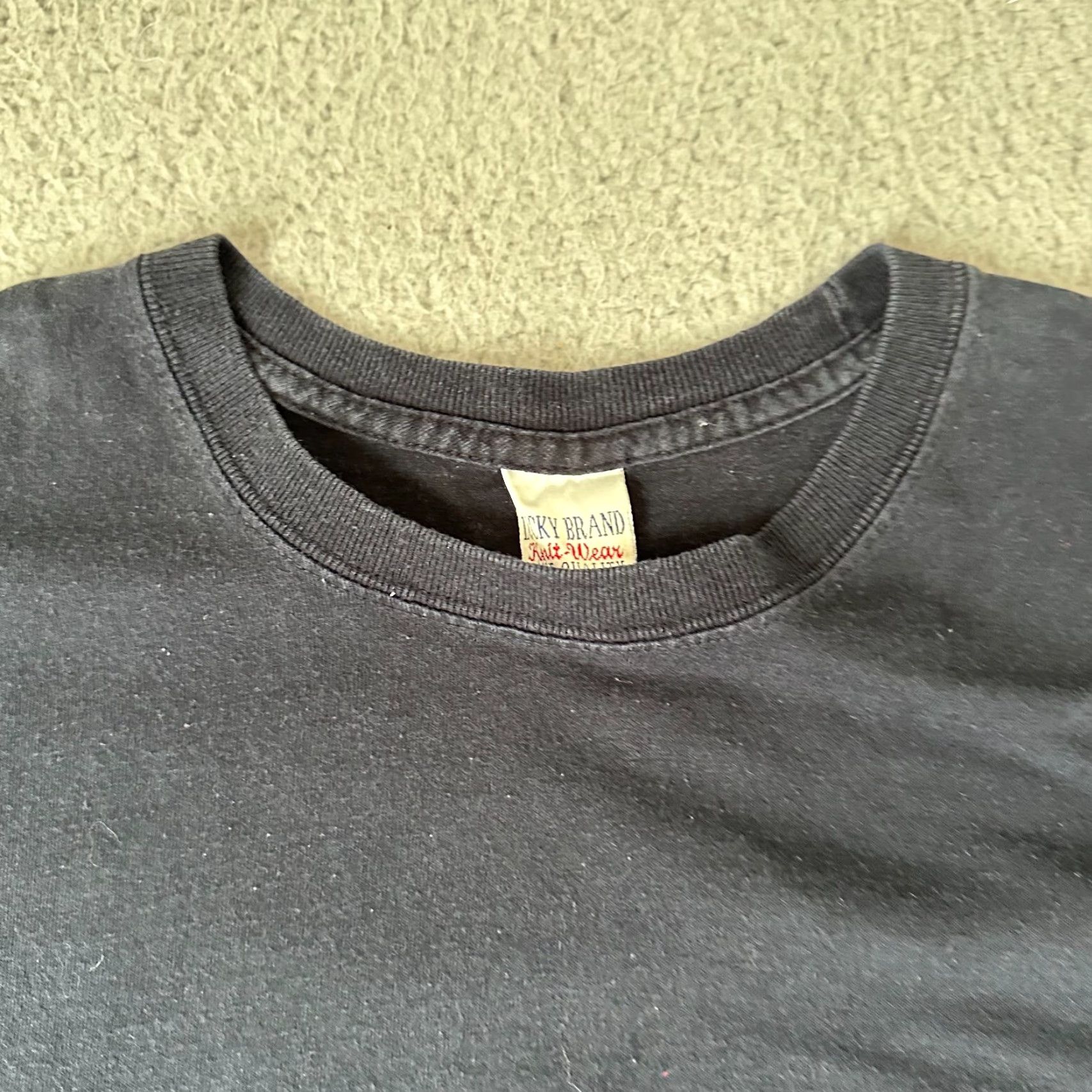 Lucky Brand Lucky Brand Shirt Adult L Blue Crew Neck Cotton Short Sleeve Mens Size US L / EU 52-54 / 3 - 3 Thumbnail