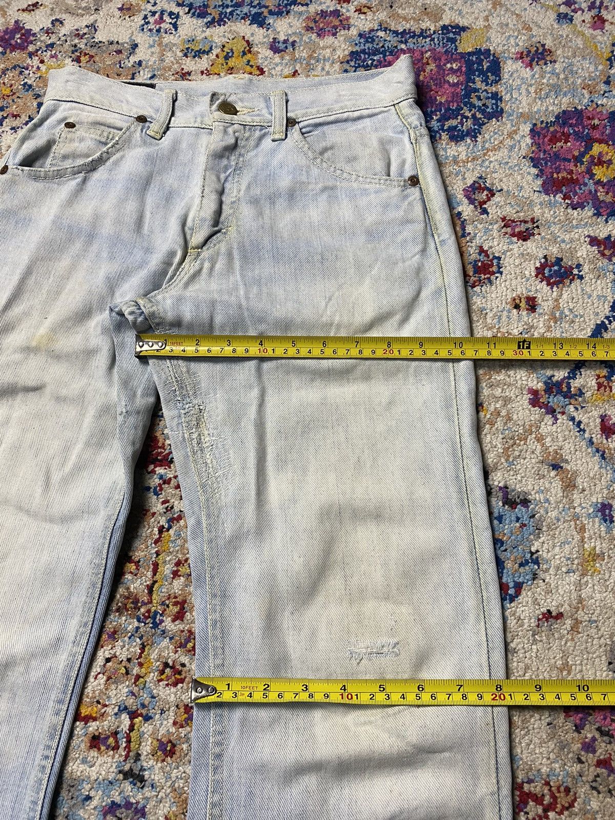 Lee × Vintage Vintage Lee MR Slim Straight Rindem Was Jeans W28 Size US 28 / EU 44 - 16 Thumbnail