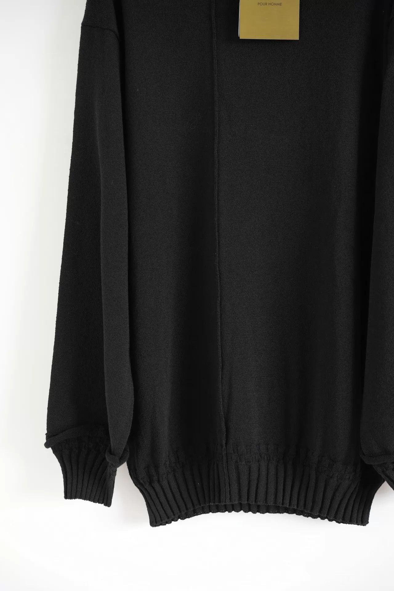 Yohji Yamamoto Yohji Yamamoto 24AW Mens Ripped Knife-Cut Wool Sweater Size US L / EU 52-54 / 3 - 4 Thumbnail