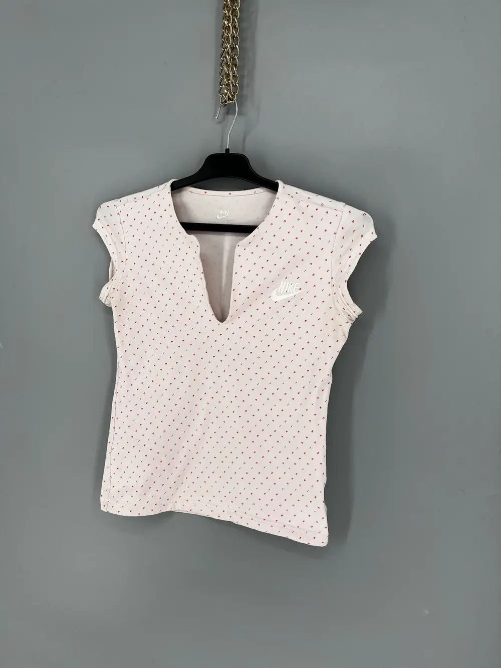 Nike Remera Nike Logo Rosa Talle M Escote Lycra Gruesa Impecable Size S / US 4 / IT 40 - 3 Thumbnail