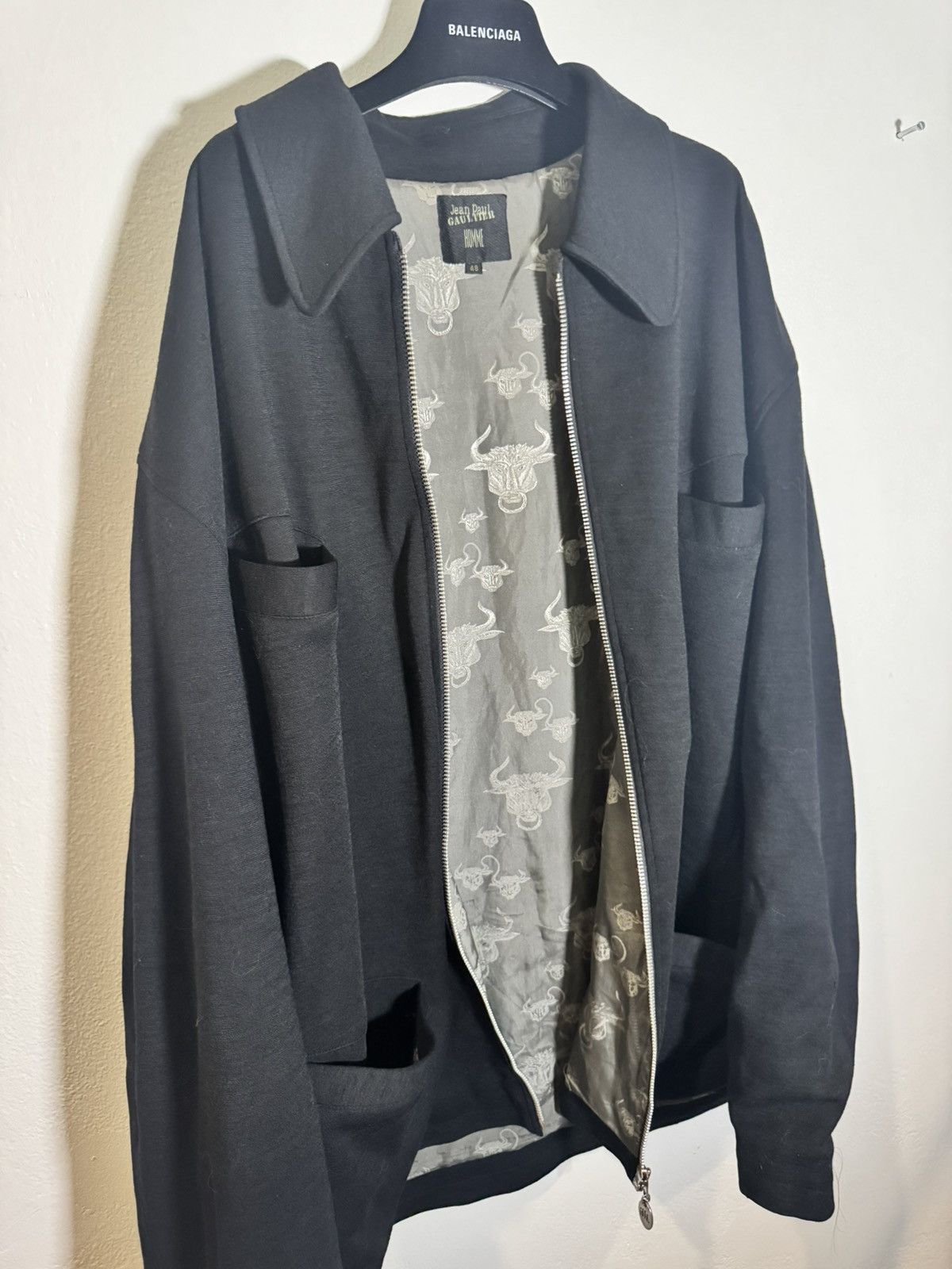 Jean Paul Gaultier JPG F/W1994 Bull Wool Jacket Size US M / EU 48-50 / 2 - 23 Thumbnail