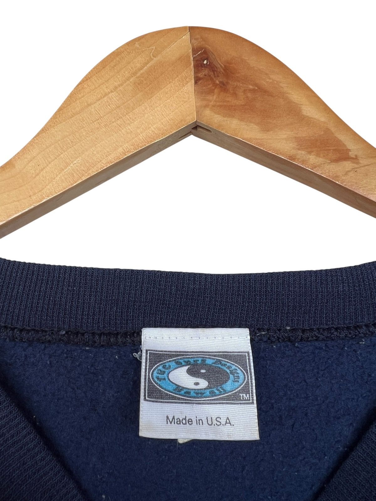 Vintage Vintage 90s T&C Town And Country Made In Usa Navy Sweatshirt Size US L / EU 52-54 / 3 - 6 Thumbnail