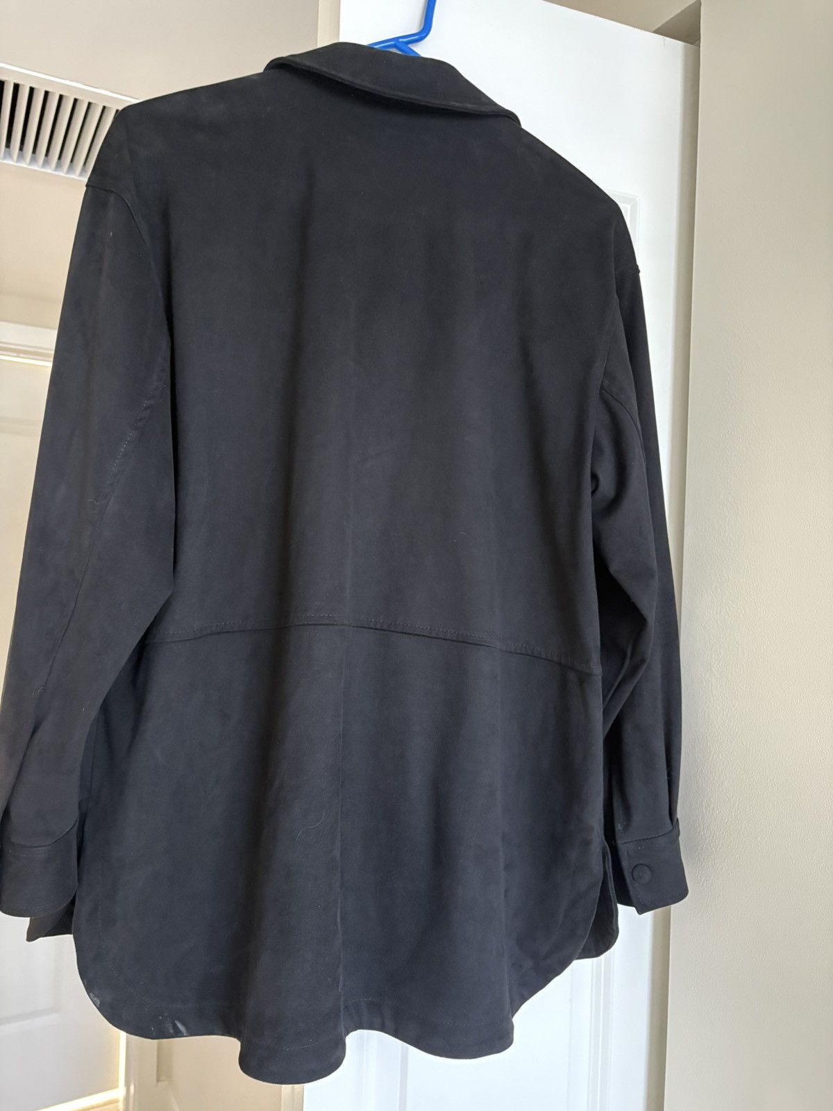 Zara Zara Black Utility Faux Suede Shirt/ShacketOversized Fit-XS Size XS / US 0-2 / IT 36-38 - 4 Thumbnail