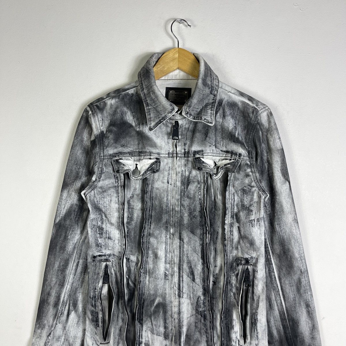 BUFFALO BOBS Buffalo Bobs Clawmark Scratch Acid Wash Denim Trucker Jacket Size US M / EU 48-50 / 2 - 7 Thumbnail