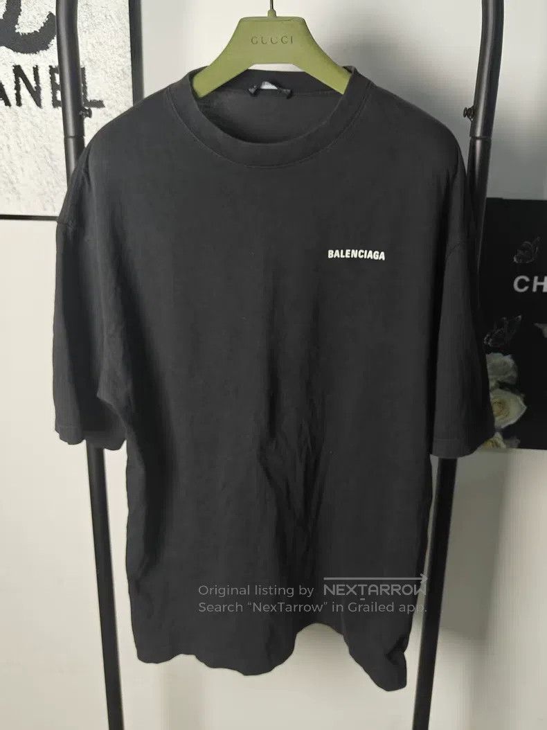 Balenciaga Balenciaga Big Logo Short Sleeve Size US M / EU 48-50 / 2 - 1 Thumbnail