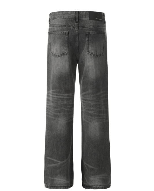 Japanese Brand × Jean Trendy washed distressed straight loose jeans Size US 32 / EU 48 - 3 Thumbnail