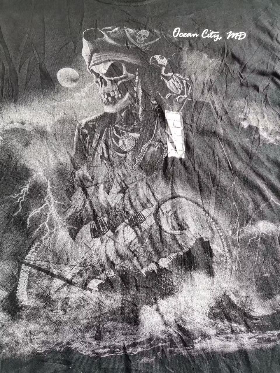 Vintage Vintage Skulls Pirates Rare Design Full Print Size US L / EU 52-54 / 3 - 5 Thumbnail