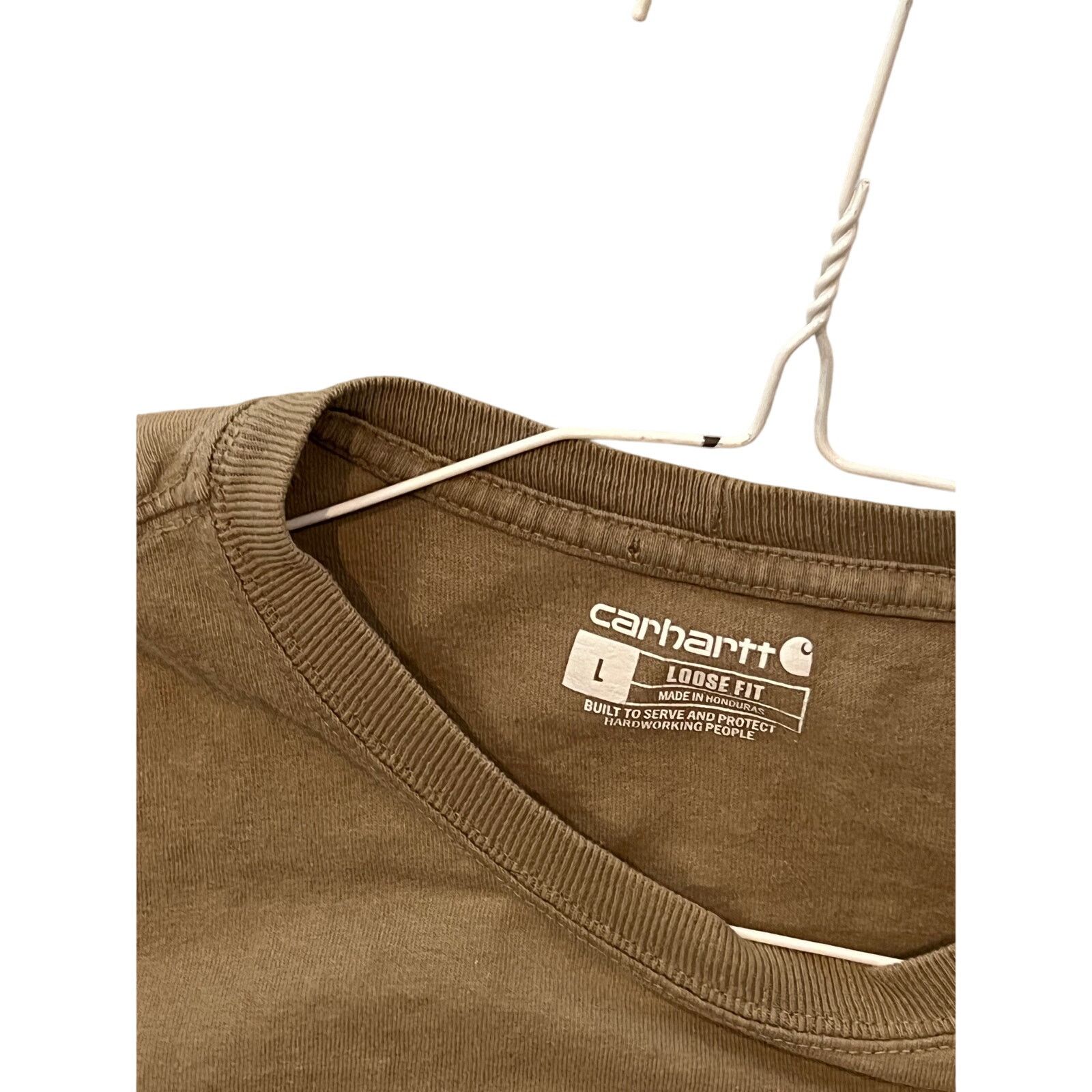 Carhartt Carhartt Khaki Pocket Tee Loose Fit Mens L Size US L / EU 52-54 / 3 - 3 Thumbnail
