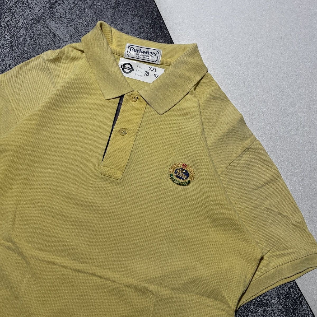 Burberry × Gosha Rubchinskiy Vintage Burberry Poloshirt Size US XXL / EU 58 / 5 - 3 Thumbnail