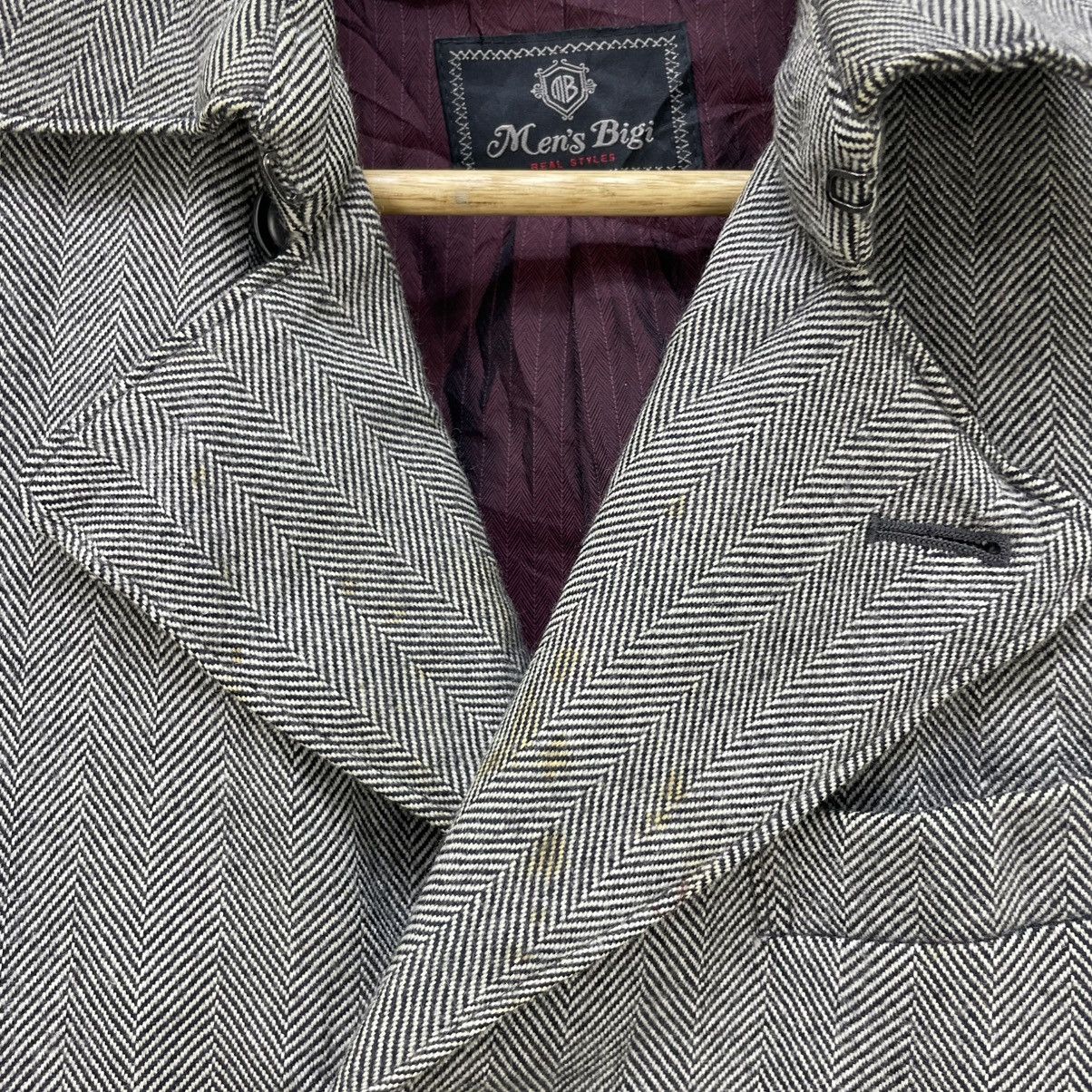BIGI × Issey Miyake 💥Mens Bigi Herringbone Belted Jacket Size US M / EU 48-50 / 2 - 3 Thumbnail