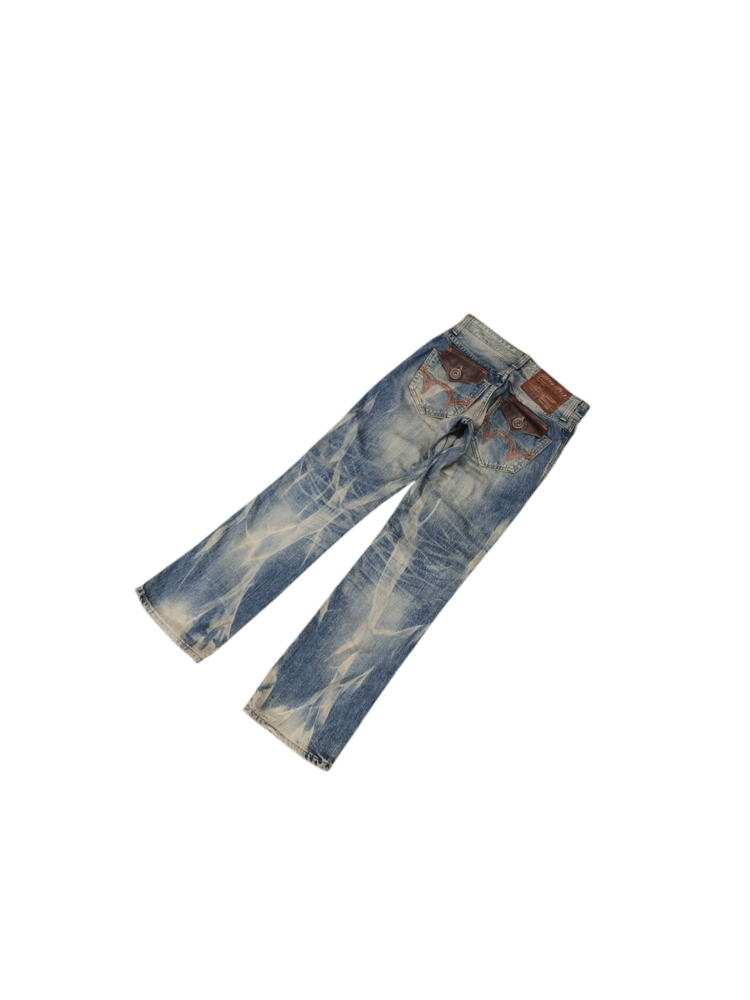 Edwin Vintage Edwin Japan Clawmark Distress Faded Denim Jeans Size US 29 - 2 Thumbnail