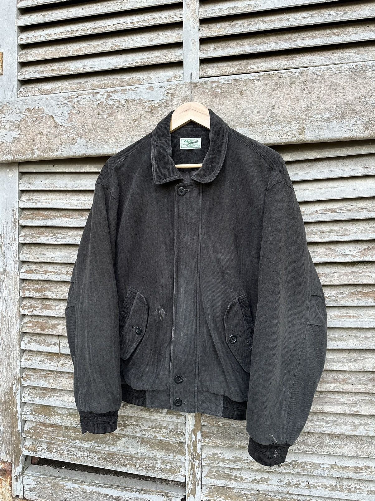 Vintage 👹THRASHED Crocodile Classic Corduroy Bomber Jacket Size US M / EU 48-50 / 2 - 3 Thumbnail