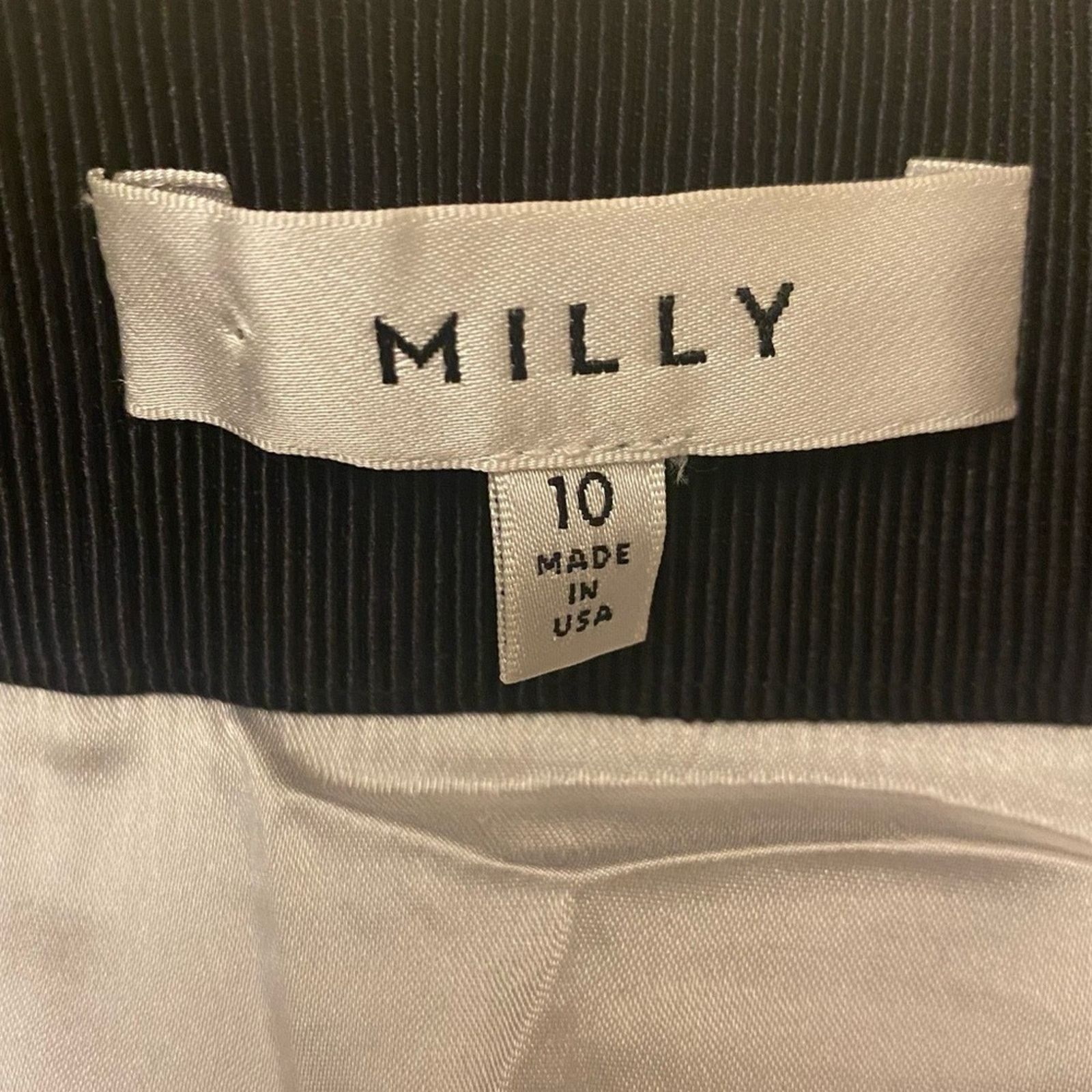 MILLY Milly Blue Midi Pencil Skirt sz 10 Milly Midi Net Skirt Size 32" / US 10 / IT 46 - 7 Thumbnail