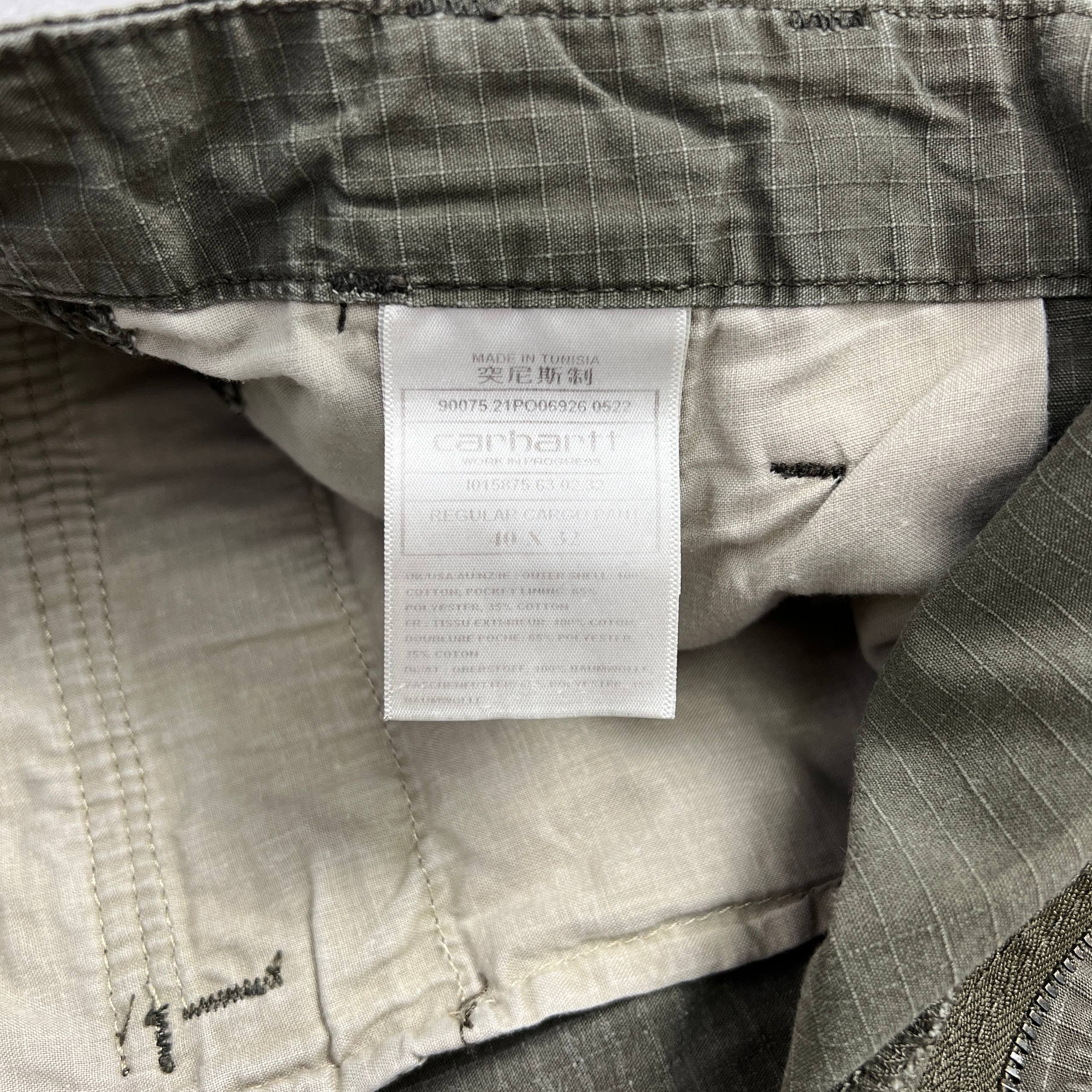 Carhartt Wip Carhartt WIP Regular Cargo Pants Ripstop Olive Green Men's Size US 40 / EU 56 - 16 Thumbnail