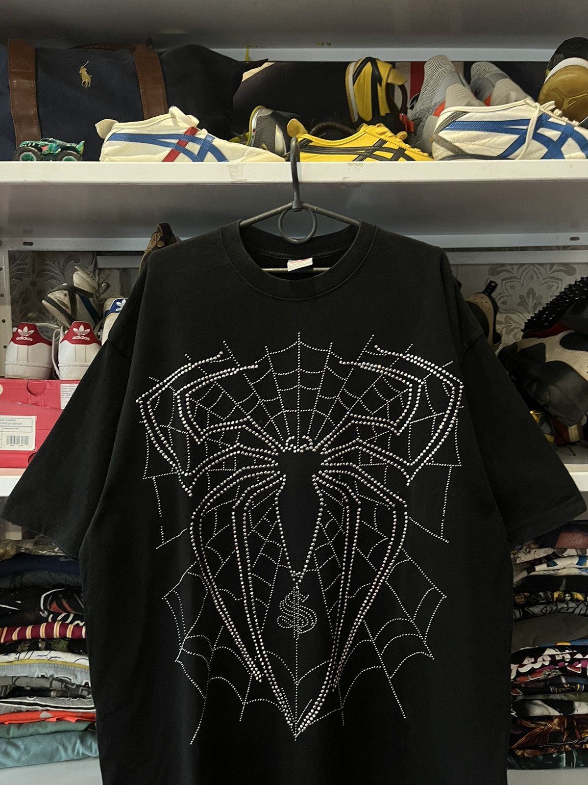 Vintage Rare Vintage Spider Big Logo T Shirt Y2K Size US XXL / EU 58 / 5 - 2 Thumbnail