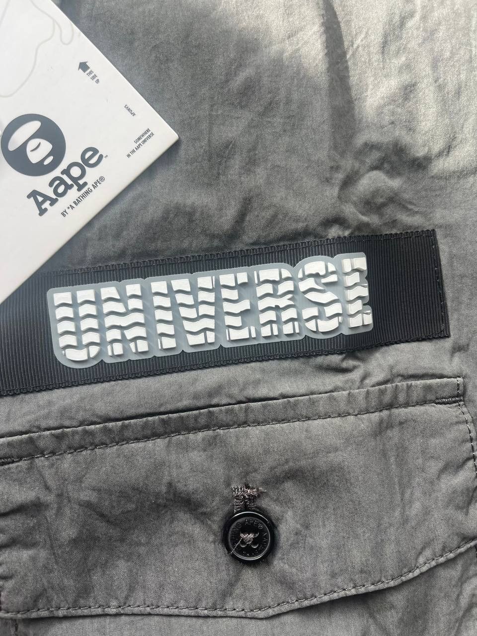 Aape × Bape × Japanese Brand A Bathing Ape Gray Embroidered Shirt Size US M / EU 48-50 / 2 - 16 Thumbnail