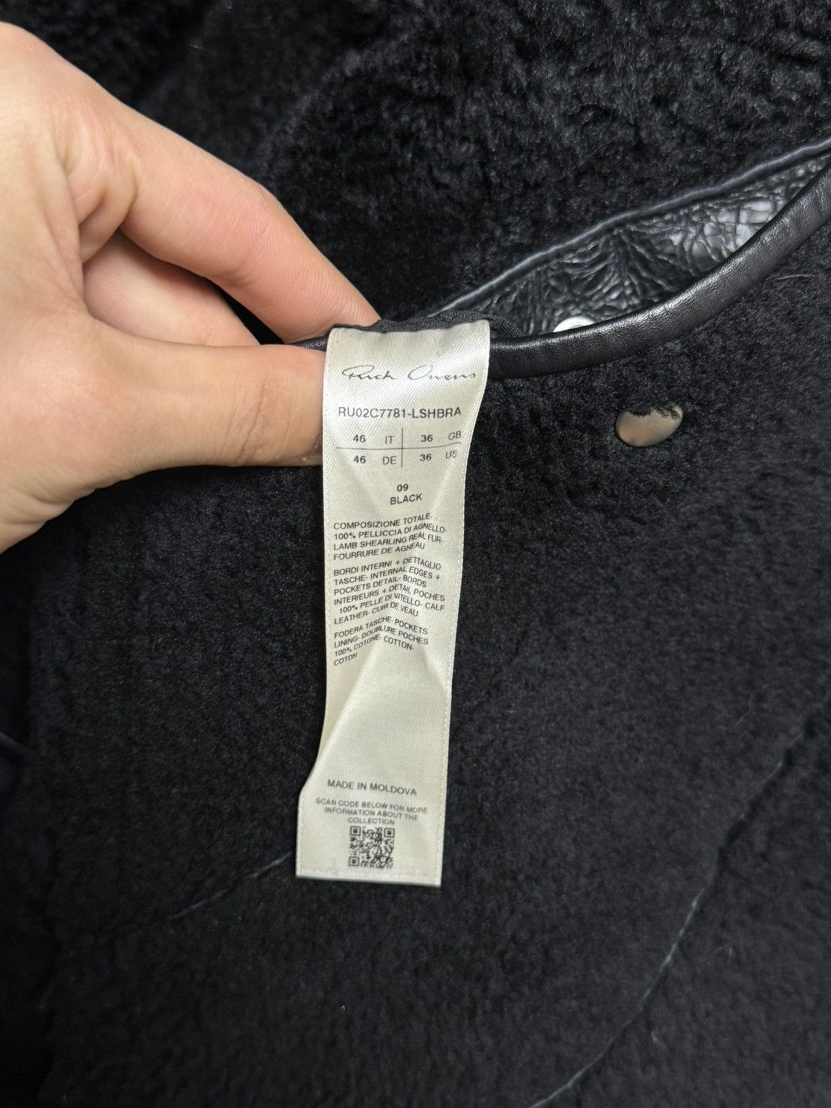 Rick Owens Rick owens Luxor Jumbo shearling-trim Hooded Jacket Size US M / EU 48-50 / 2 - 8 Thumbnail