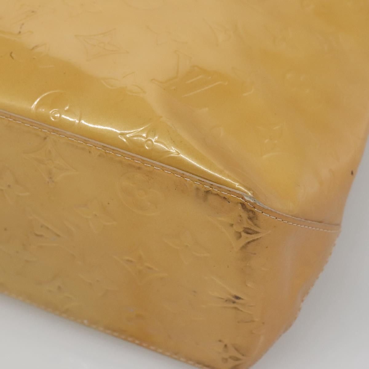 Louis Vuitton LOUIS VUITTON Monogram Vernis Reade MM Hand Bag Beige M91141 Size ONE SIZE - 9 Thumbnail