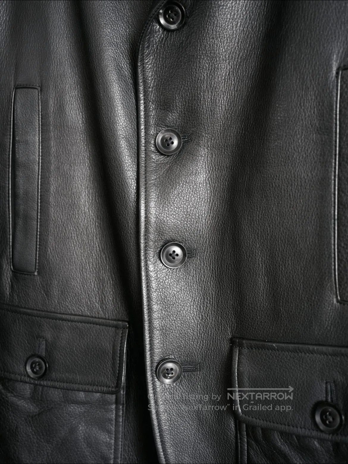 Yohji Yamamoto Sz Yohji Yamamoto 13AW Bufflo Leather Jacket. Size US M / EU 48-50 / 2 - 5 Thumbnail
