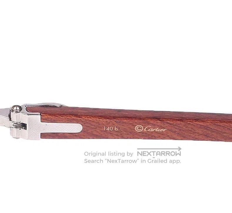 Cartier Cartier Wood Frame Plain Glasses. Size ONE SIZE - 7 Thumbnail