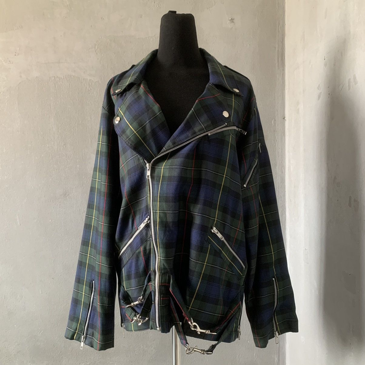 Vintage VERY RARE King Mob London Green Tartan Seditionaries Jacket Size US L / EU 52-54 / 3 - 1 Thumbnail