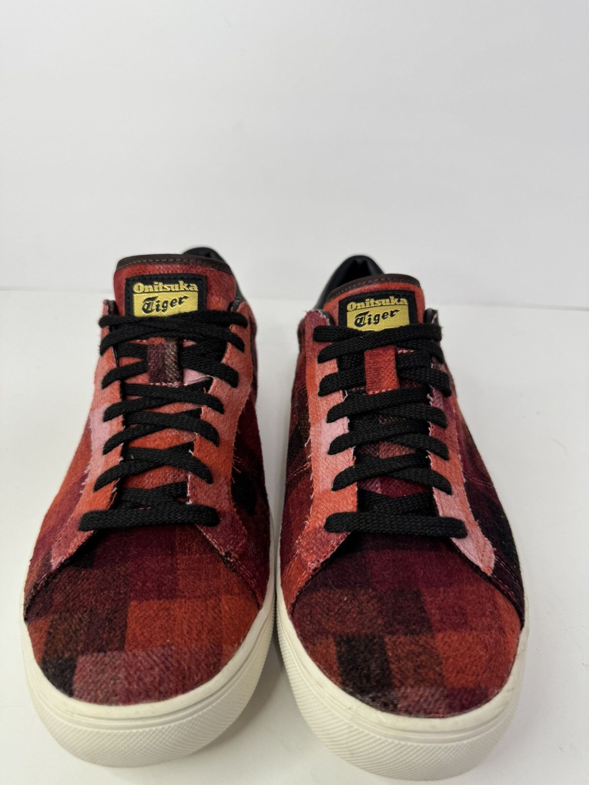 Onitsuka Tiger Onitsuka Tiger Plaid Wool Low Top Red Black Men’s Size 9 Size US 9 / EU 42 - 2 Thumbnail