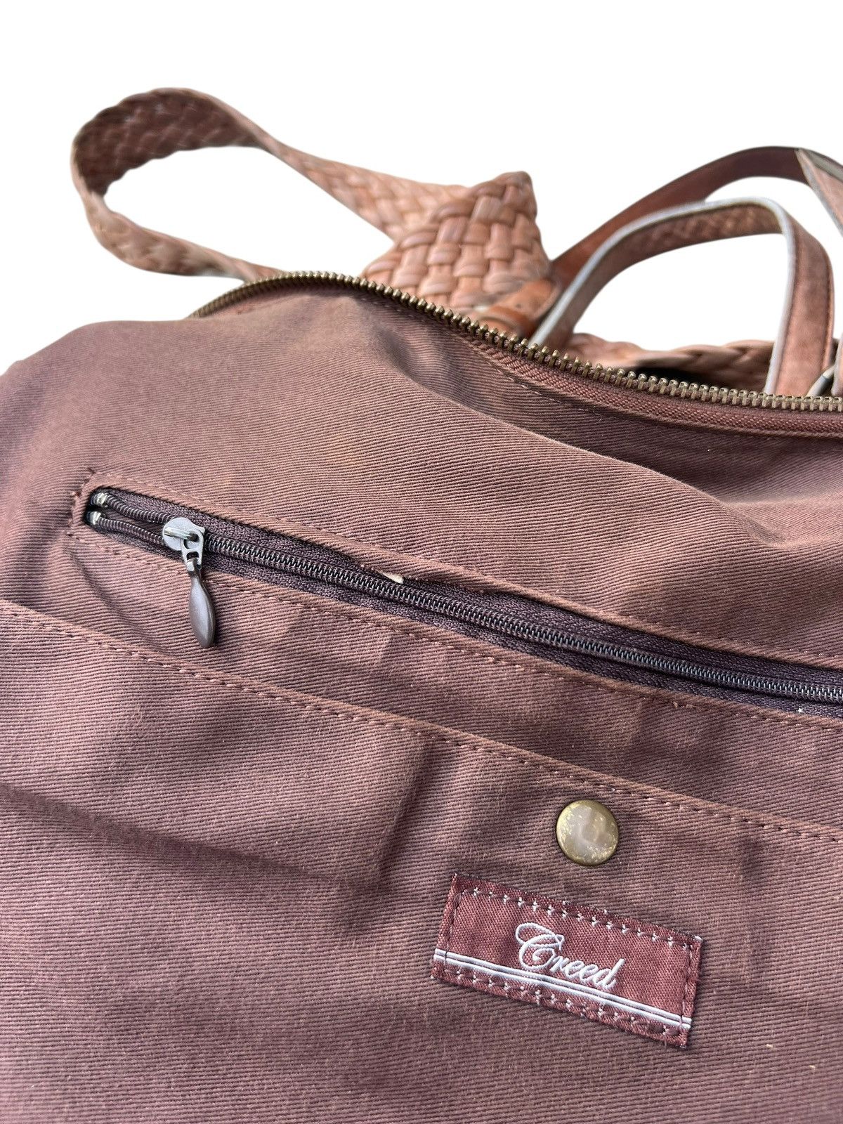 Creed × Leather Creed Japan Faded Patina Leather 2 Way Large Bag Size ONE SIZE - 23 Thumbnail