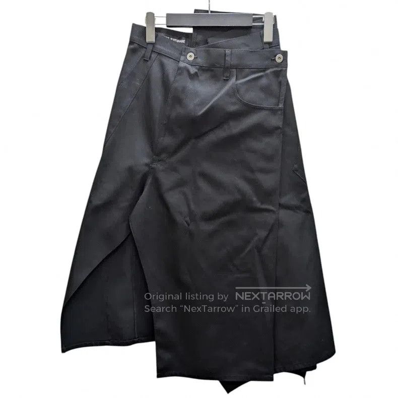 Junya Watanabe Junya Watanabe size XS Black Deconstructed Irregular Denim Size 23" - 2 Thumbnail