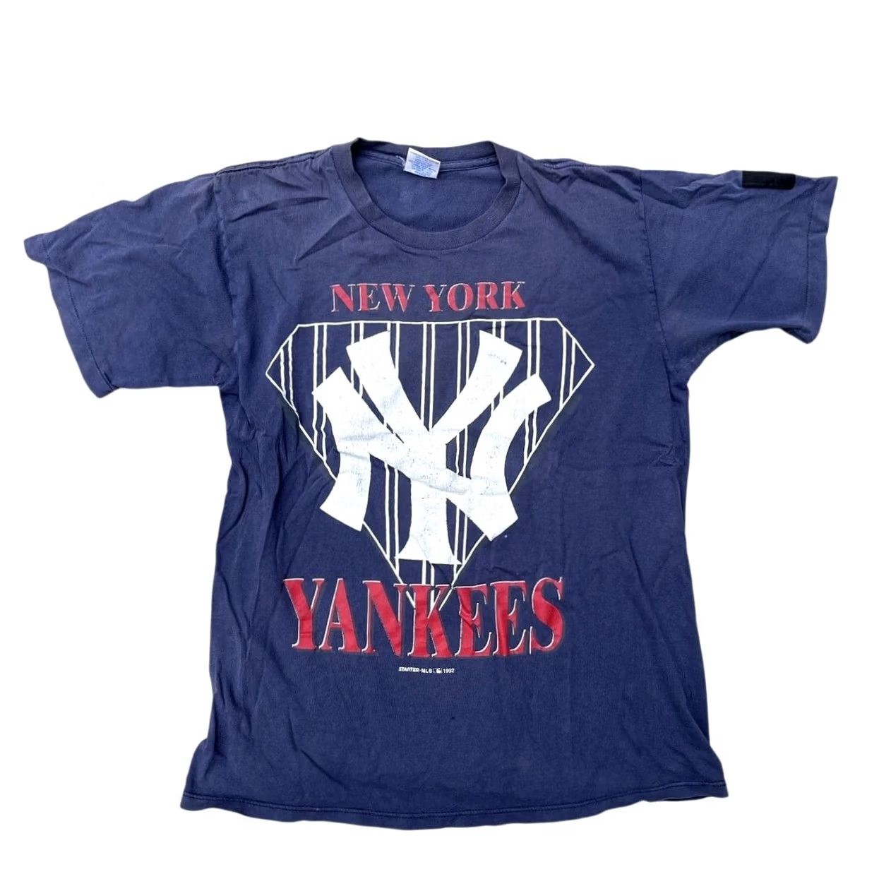Starter VINTAGE Nike? New York Yankees 1990's Starter T-Shirt Size M Size US M / EU 48-50 / 2 - 2 Thumbnail