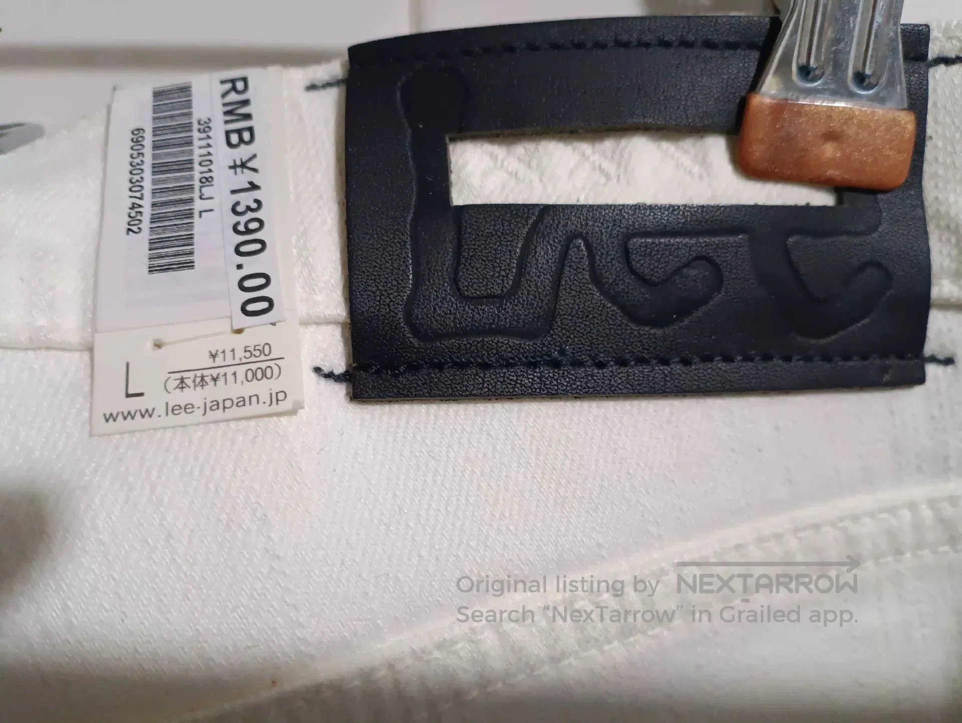 Lee LEE White Skinny Jeans Japan Made. Size US 32 / EU 48 - 7 Thumbnail