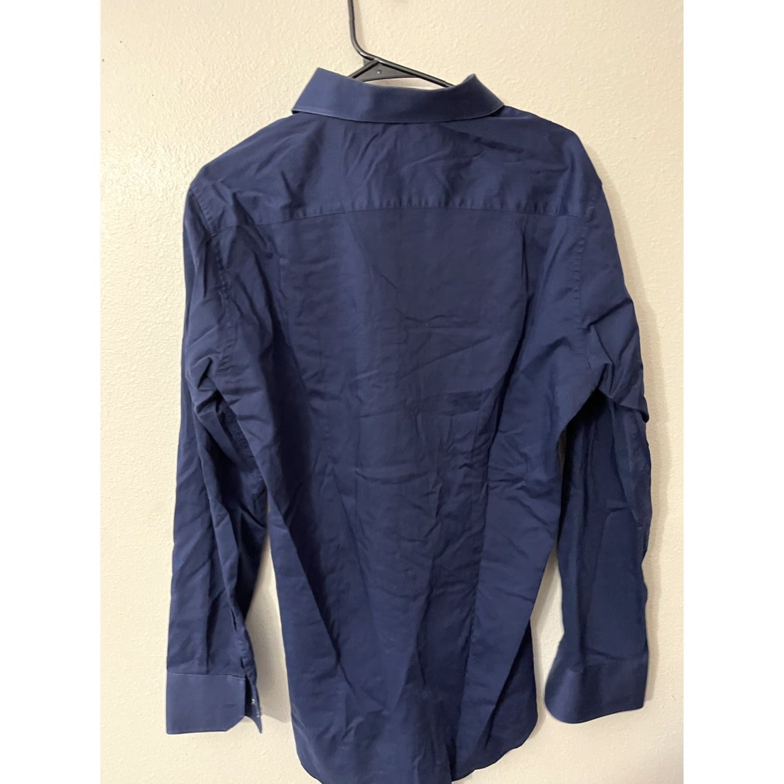 Vince Camuto VINTAGE Vince Camuto Button-Up Shirt, Adult Men 15.5 Blue Slim Fit Long Sleeve Casual Mens Size US M / EU 48-50 / 2 - 2 Thumbnail